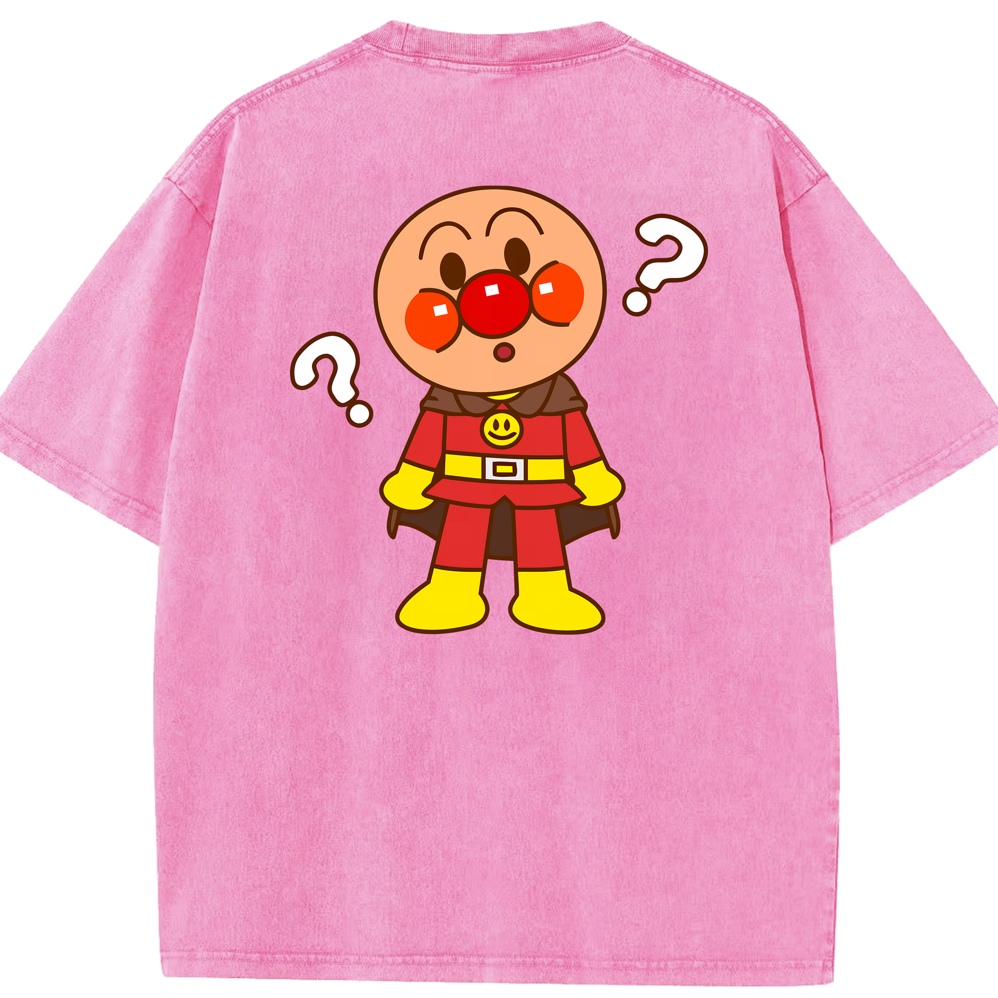 （画像用） アンパンマン Anpanman 綿100% ヴィンテージ風 半袖Tシャツ（背面プリント）